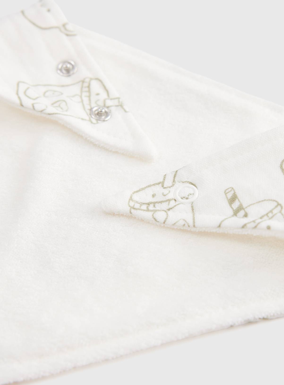Breakfast Print Hanky Bibs 3 Pack One Size - Image 2